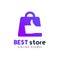 best stores logo design. best shop logo icon design. shopping logo design