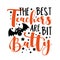 The best teachers are bit batty - funny slogan with cute bat for Halloween.