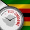 The Best Time to Visit Zimbabwe. Flight, Tour to Zimbabwe. Vector Illustration