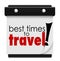 Best Times to Travel Words Calendar Peak Transportation Days Dat