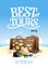 Best tours poster design with two big suitcases, sunglasses, hat and camera