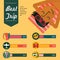 best trip infographic. Vector illustration decorative design