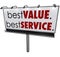 Best Value Service Billboard Sign Top Choice Advertising