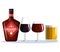 Best whiskey bottles and cups