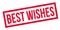 Best Wishes rubber stamp