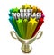 Best Workplace Employer Business Company Job Career Trophy