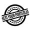 Best Your Portfolio rubber stamp