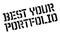 Best Your Portfolio rubber stamp