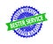 BESTER SERVICE Bicolor Rosette Grunge Stamp