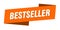 bestseller banner template. bestseller ribbon label.