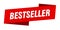 bestseller banner template. bestseller ribbon label.