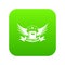 Bestseller icon green vector