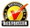 Bestseller icon on white background