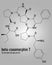 Beta-casomorphin peptide 7 molecule. Skeletal formula. Chemical structure