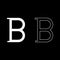 Beta greek symbol capital letter uppercase font icon outline set white color vector illustration flat style image
