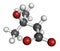 Beta-hydroxy beta-methylbutyric acid (HMB) leucine metabolite molecule. Used as supplement, may increase strength and muscle mass