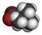 Betaine (glycine betaine, trimethylglycine) molecule. Originally found in sugar beet (Beta vulgaris). Atoms are represented as