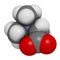 Betaine (glycine betaine, trimethylglycine) molecule. Originally found in sugar beet (Beta vulgaris). Atoms are represented as