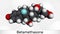 Betamethasone, molecule. It is synthetic corticosteroid, glucocorticoid with metabolic, immunosuppressive and anti-inflammatory