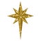 Bethlehem Christmas golden star isolated on white background