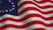 Betsy ross flag flying depicts liberty and freedom - seamless animation loop