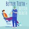 Better teeth better health social media post mockup