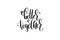 Better together hand lettering inscription positive quote