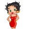 Betty boop in red dress