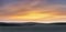 Beuatiful large panorama landscape of susnet over countryside wi