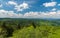 Beuatiful view from view tower on Martacky vrch hill in Javorniky mountains in Slovakia