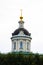 Beutiful dome of Archangel Michael Orthodox Church in Kolomna, city Golden Ring of Russia. Vertical. Sightseeing