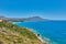 Beutiful natural scenery leading to Kaladi Beach in Kythira island, Greece