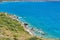 Beutiful natural scenery leading to Kaladi Beach in Kythira island, Greece