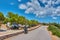 Beutiful natural scenery leading to Kaladi Beach in Kythira island, Greece