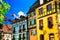 Beutiful places of France - colorful Riquewihr village in Alsace