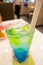 Bevarage blue hawaii soda