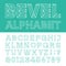 Beveled Alphabet Vector Font.