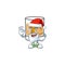 Beverage cold whiskey cartoon character isolated santa claus.