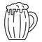 Beverage kvass icon, outline style