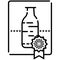 Beverage production linear icon