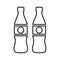Beverages, drink line icon. Outline vector