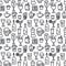 Beverages seamless pattern