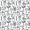 Beverages seamless pattern