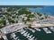 Beverly Port Marina aerial view, Beverly, Massachusetts, USA