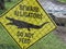 Beware Alligators sign