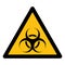 Beware Biological Hazard Symbol Isolate On White Background,Vector Illustration EPS.10