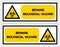 Beware Biological Hazard Symbol Sign ,Vector Illustration, Isolate On White Background Label .EPS10