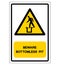 Beware Bottomless Pit Symbol Sign,Vector Illustration, Isolate On White Background Label. EPS10