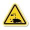 Beware Chemical Spill Symbol Sign Isolate On White Background,Vector Illustration EPS.10