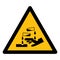 Beware Corrosive Substance Symbol Isolate On White Background,Vector Illustration EPS.10